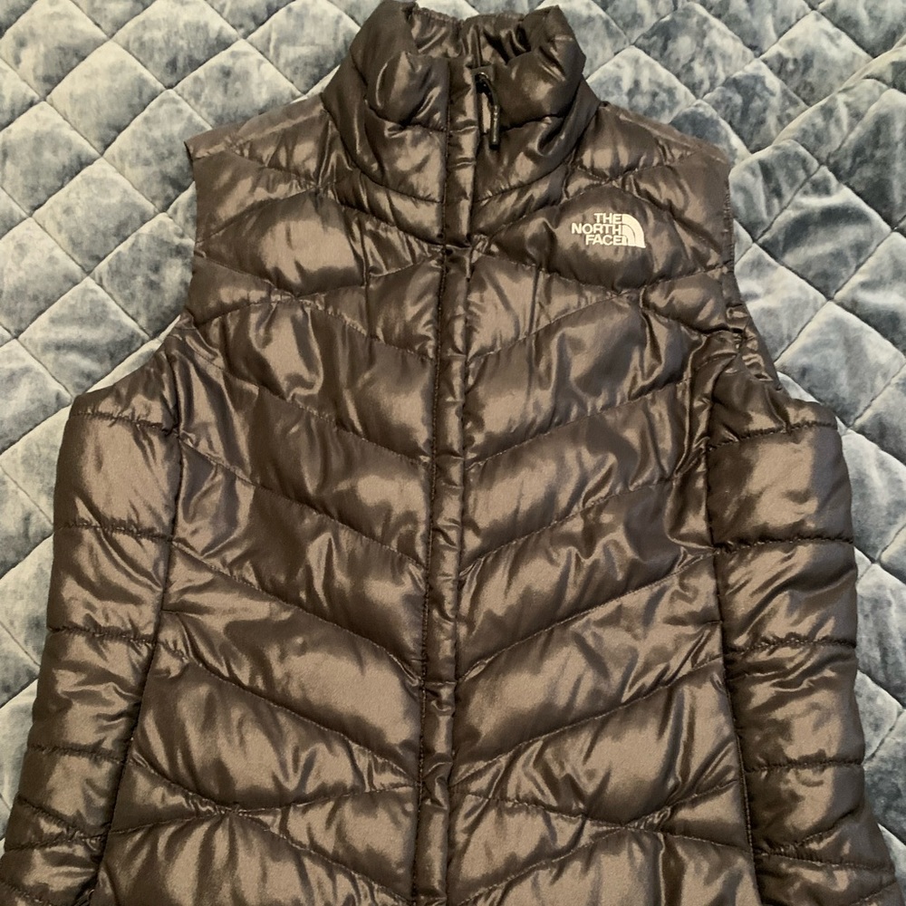 North Face black puffy vest